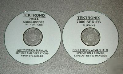 Tek 7904A + 52 plug-ins 61 manual set