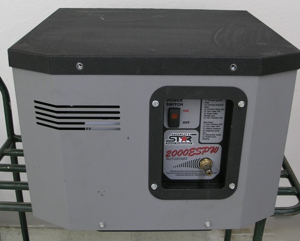 Cat stationary 2000PSI pressure washer autostart garage