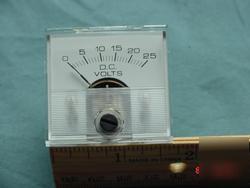 New dc 0-25 vdc panel meter 1.75 x 1.5 inch 4161A
