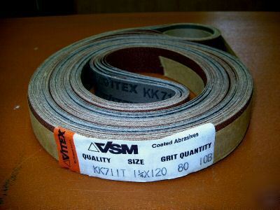 New sanding belts - vitex & klingspor - 54 assorted - 