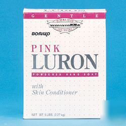 Luron pink powdered hand soap - 5-lb box - 10 per case