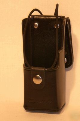 New midland / maxon heavy duty leather case swivel belt