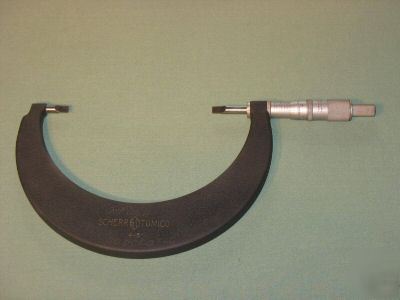Starrett / scherr-tumico 4â€-5â€ blade micrometer ... 