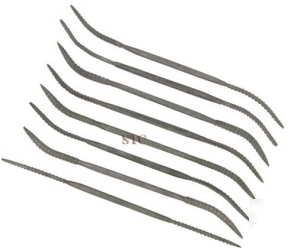 Professional steel rasp riffler file 8 piece set fine