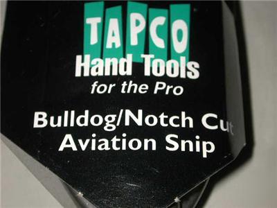Tapco bulldog notch cut aviation snips shears usa