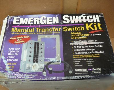 Nw emergen manual transfer switch kit 10-7501KIT 10-750