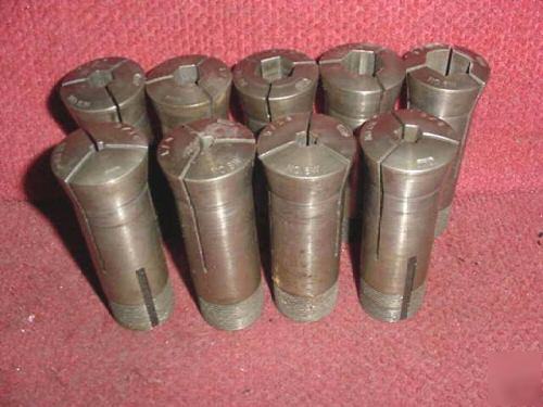 8W/8WN wade lathe hex collets, hardened & ground