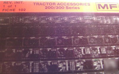 Massey ferguson 200 & 300 tractor parts book microfiche