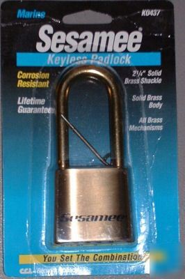 Sesamee keyless padlock marine 2 1/4IN. shackle KO437