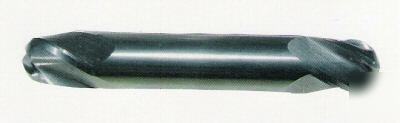 New - usa solid carbide double ball end mill 4FL 1/8