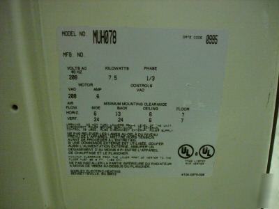Qmark electric unit heater 208V 1/3 phase 7.5KW 25K btu