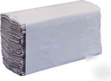 White c-fold towels - 2400 towels per case