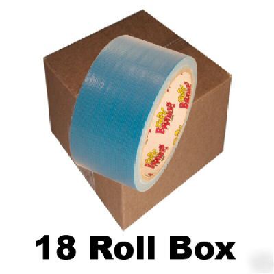 18 roll box of light blue duct tape 2