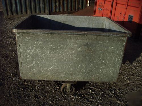 Steel container tub box material handling hopper bin **