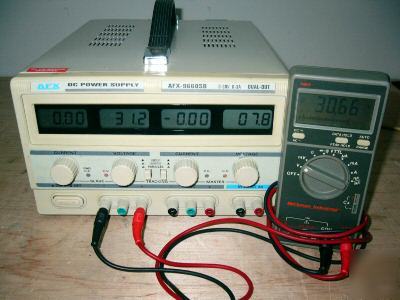 Afx dc power supply afx-9660SB triple tracking output