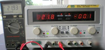 Gw power supply gpc-3030D triple tracking output