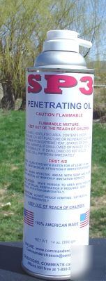 SP3 super penetrating oil case of 12, 14 ounce aerosol