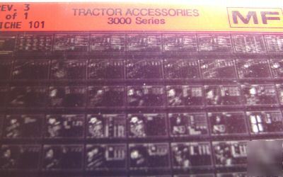 Massey ferguson 3000 tractor parts book microfiche mf