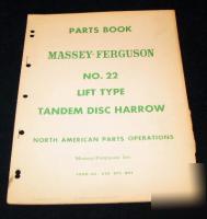 Massey ferguson no 22 tandem disc harrow