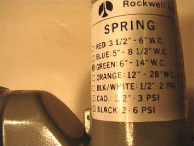New rockwell equimeter gas service regulator 1-1/4