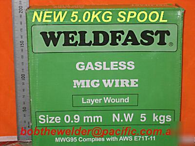 Mig wire gasless 0.9MM x 5.0 kg 