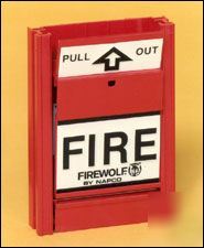 New 6 napco firewolf fw-PULL1 fire alarm pull stations