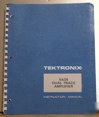 Tek tektronix 5A38 original service/operating manual