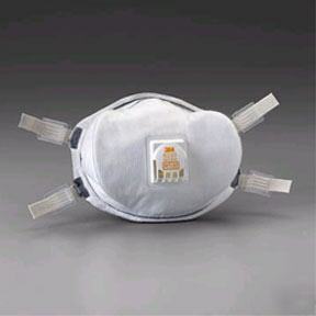 3M 8233 N100 respirator w/valve - case 20 mask