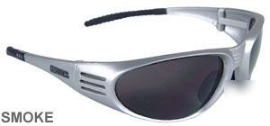 Dewalt ventilator safety glasses smoke/silver 1 pair