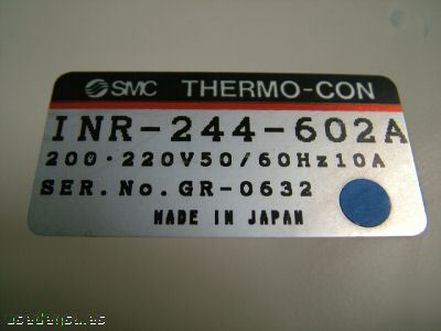 Smc thermo-con water-cooled heater inr-244-602A