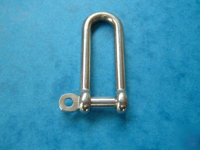 6MM stainless steel 316 long pattern d shackles