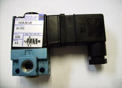 Mac air valve 161B-501JB vacuum to 150 psi 24 vdc 1/8