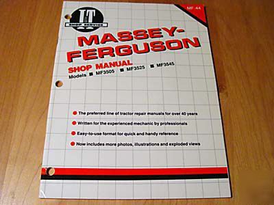 Massey-ferguson MF3505 MF3525 MF3545 service manual mf