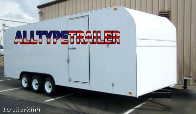Motorcycle atv car hauler utility 18' enclosed trailer 