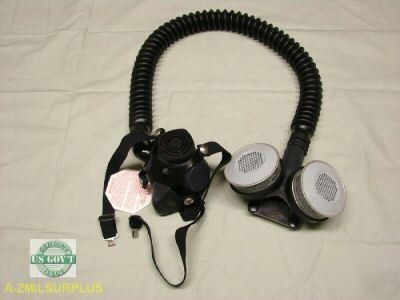 New msa comfo ii custom belt mount respirator w/filters 