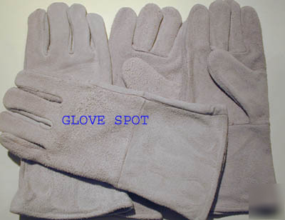2 pair economy grey welder welding glove great deal 