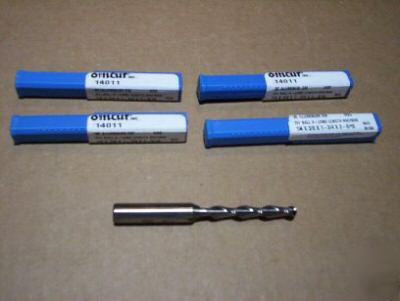 4 omcut hss endmills 1/4