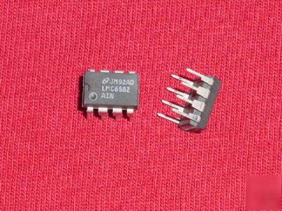 5,000 pcs. nsc # LMC6582AIN, ic 3V rail to rail op amp