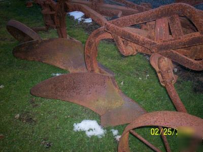 Antique two bottom farm plow