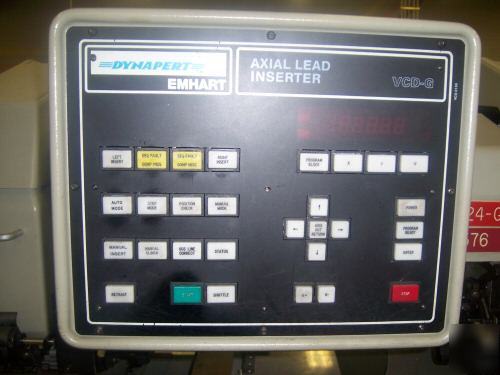 Emhart dynapert vcd-g dual hd axial component inserter