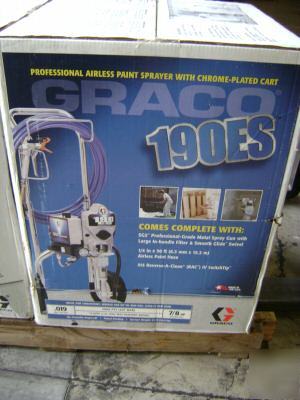 Graco 190ES paint sprayer in the box w gun hose 190 es