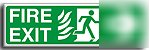 Fire exit-(rm) right sign--450X150MMA.vinyl (sa-056-aq)