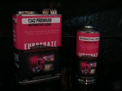 1342 eurocoate auto paint 2K slow clear coat $79.95