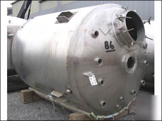 1500 gal northland stainless reactor, 316L s/s, - 25904