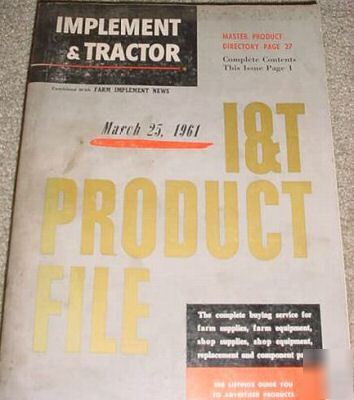 1961 implement & tractor i&t product guide john deere