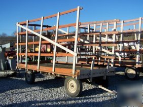 316: hay wagon for tractor with wood sides