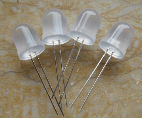 50PCS 10MM white diffused leds 