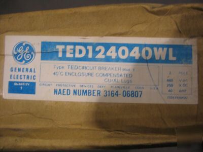 General elecric circuit breaker TED124040 40A nos 2POLE