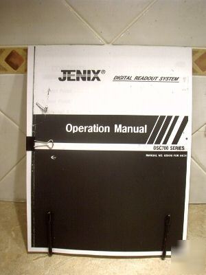 Jenix digital readout system operation manual