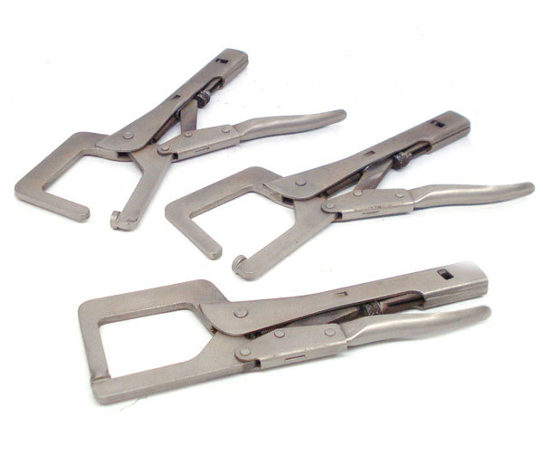 Lot of 3 lever wrench heavy duty locking pliers